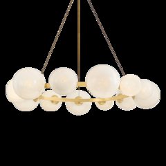Pacama Chandelier, Aged Brass