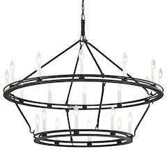 Sutton Chandelier, Texture Black