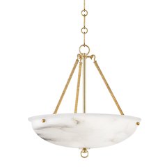Somerset Pendant, Aged Brass