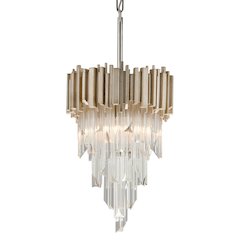 Mystique Pendant, Modern Silver Leaf