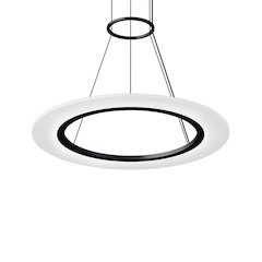 Arctic Rings Pendant, Satin Black