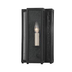Leor Exterior Wall Sconce, Texture Black