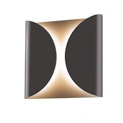 Folds Wall Sconce, Textured Bronze