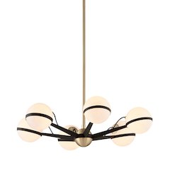 Ace Chandelier, Textured Bronze
