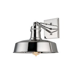 Hudson Falls Wall Sconce, Polished Nickel