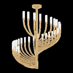 Amalthea Chandelier, Vintage Brass