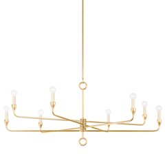 Orson Chandelier, Vintage Gold Leaf