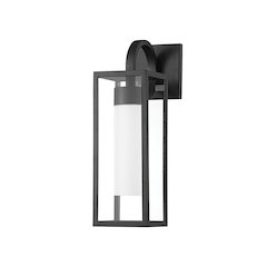 Pax Exterior Wall Sconce, Texture Black