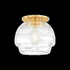 Montvale Flush Mount, Aged Brass