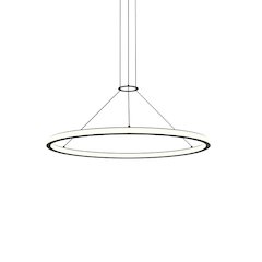 Luna Pendant, Satin Black