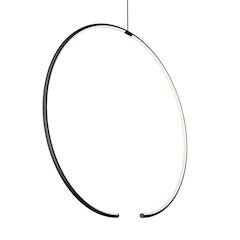 Torc Pendant, Satin Black