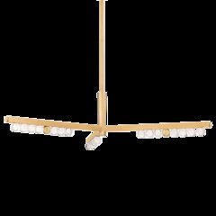 Annecy Chandelier, Vintage Brass