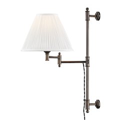 Classic No.1 Plug-In Sconce, Distressed Bronze