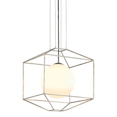 Silhouette Chandelier, Silver Leaf