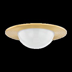 Geraldton Flush Mount, Aged Brass