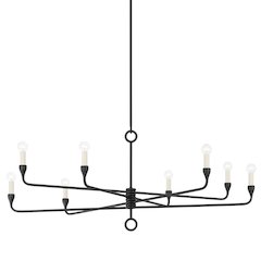 Orson Chandelier, Black Iron