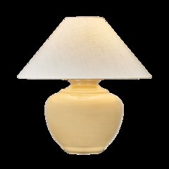 French Ridge Table Lamp, Aged Brass