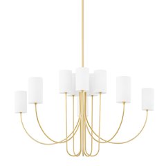 Harlem Chandelier, Aged Brass