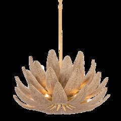 Varanasi Chandelier, Vintage Gold Leaf