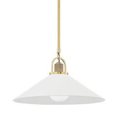 Syosset Pendant, Aged Brass