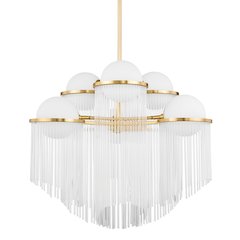 Celestial Chandelier, Aged Brass
