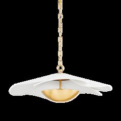 Madeline Pendant, Aged Brass