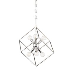 Roundout Pendant, Polished Nickel