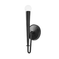 Alder Wall Sconce, Forged Iron