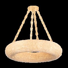 Lure Chandelier, Vintage Gold Leaf