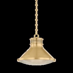 Highclere Pendant, Aged Brass