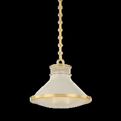 Highclere Pendant, Aged Brass
