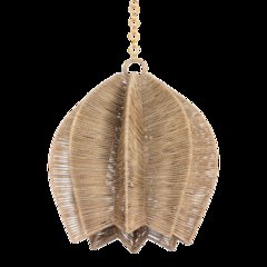 Valatie Pendant, Vintage Gold Leaf