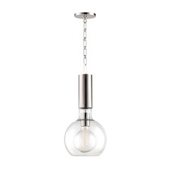 Raleigh Pendant, Polished Nickel