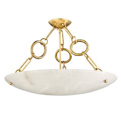 Yadira Semi Flush, Vintage Brass