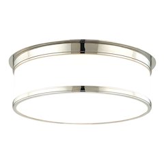 Geneva Flush Mount, Polished Nickel