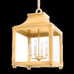 Leigh Pendant, Vintage Gold Leaf