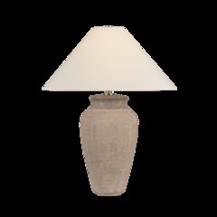 Vessel Table Lamp, Patina Brass