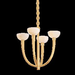 Maywood Chandelier, Vintage Gold Leaf