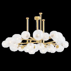 Glasgow Chandelier, Vintage Polished Brass