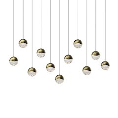 Grapes Pendant, Brass