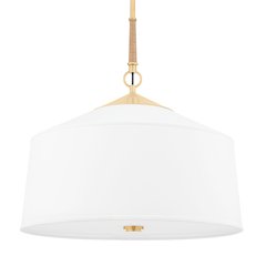 White Plains Pendant, Aged Brass