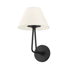 Ozias Wall Sconce, Black Iron