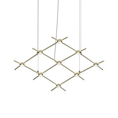 Constellation Pendant, Satin Brass