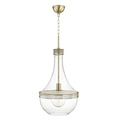 Hagen Pendant, Aged Brass