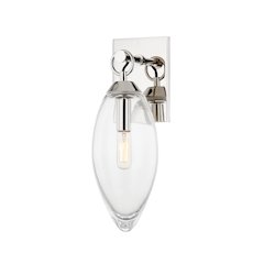 Nantucket Wall Sconce, Polished Nickel