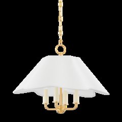 Rosanna Pendant, Aged Brass