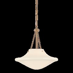 Era Pendant, Patina Brass