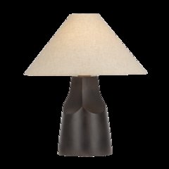 Hewn Table Lamp, Patina Brass