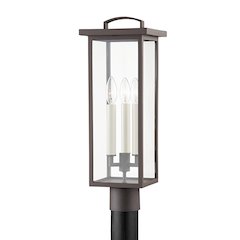 Eden Exterior Post, Textured Bronze