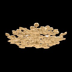 Menorca Semi Flush, Vintage Gold Leaf